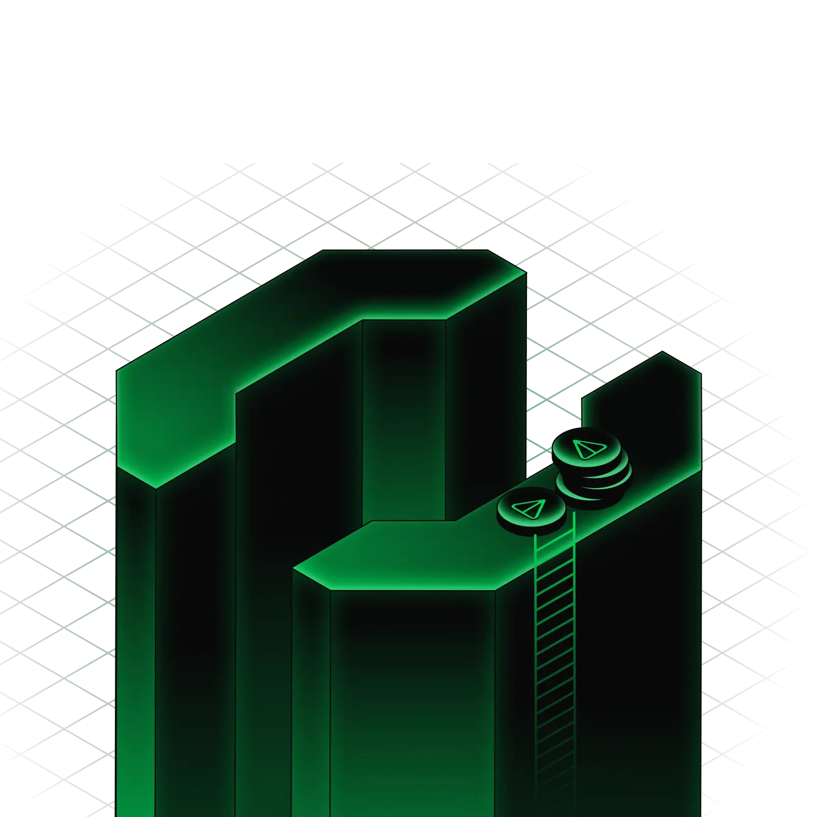 t0ns platform isometric illustration