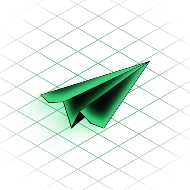 Paper airplane illustration